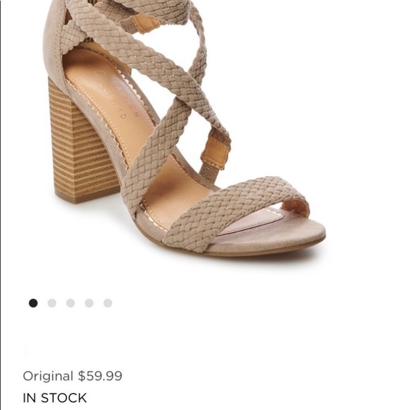 NIB Lauren Conrad Mauve Aventurine sandal size 6.5 - Picture 2 of 2